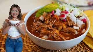 Grandmas Authentic amp Classic Homemade POZOLE ROJO 🔥👵🍲 [upl. by Francie176]