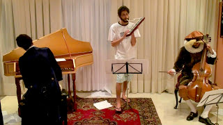 Baroque sonata played on melodica and harpsichord JeanBaptiste Loillet de Ghant  Sonata in C [upl. by Angi]