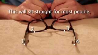 Glasses Frame Adjustment  Plastic Glasses Frames [upl. by Dulce]