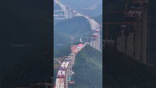 WORLDS LONGEST EXPRESS BRIDGE WAY UNDER CONSTRUCTION IN GUIZHOU bridge construction engineering [upl. by Tezile]