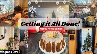 Vlogmas Day 8 Getting it All Done vlog christmas cleaning baking cooking food vlogmas [upl. by Vanny]