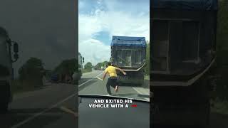 Road Raging Shoulder Driver Gets Karma [upl. by Stander227]