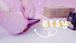 HOW TO PACKAGE ETSY ORDERS  Prints Enamel Pins amp More [upl. by Alam]