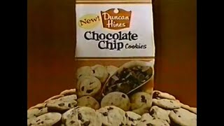 1984 Duncan Hines Chocolate Chip Cookies Commercial [upl. by Branch945]