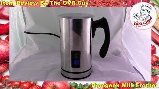 Homgeek Milk Frother Review [upl. by Yenetruoc]