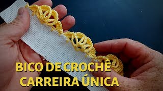 BICO DE CROCHÊ  CARREIRA ÚNICA [upl. by Marlea]