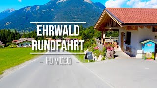 Autofahrt durch Ehrwald Österreich HD Video [upl. by Aleyak]