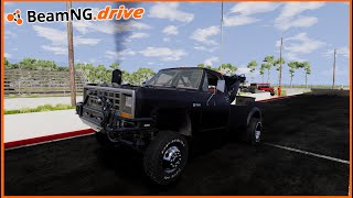 DODGE RAM TOW TRUCK DRAG RACE  BEAMNGDRIVE MP [upl. by Mode]