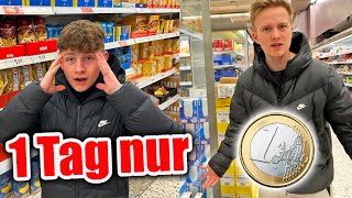 1 Tag lang NUR 1 Euro Produkte essen oder billiger 🤣 TipTapTube [upl. by Jehial53]