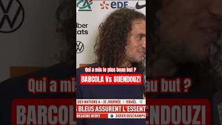 LA RÉPONSE DE GUENDOUZI equipedefrance franceisrael football foot guendouzi barcola [upl. by Ellehcsar]