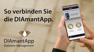 So verbinden Sie Ihr GlucoCheck GOLD mit der DIAmantApp [upl. by Nosreip]