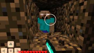 I FOUND herobrine Minecraft PE [upl. by Yerac252]