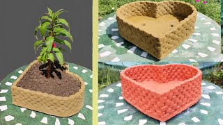 creative cement crafts  Diy cement planter [upl. by Griffis]