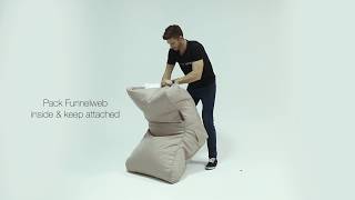 How to fill bean bag less than 60sec  eg Evolution Sofa™ by Ambient Lounge® [upl. by Zolnay]