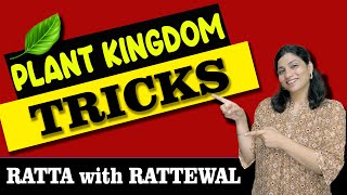 PLANT KINGDOM  Super Easy Tricks  Part 1  Ritu Rattewal [upl. by Ydisac]