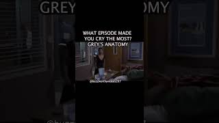 What episode made you cry the most greysanatomy denny MeredithGrey GreySloan SurgeonsLife [upl. by Ettelrahc]