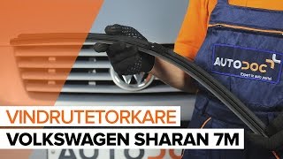 Så byter du Torkarblad fram på VW SHARAN 7M GUIDE [upl. by Reemas425]