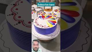 Multi colour cake cakedesign birthdaycake emotional cake [upl. by Ogdon]