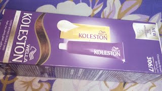 WELLA  KOLESTON  Hair color Creme  Chocolate brown 3067  hair colour [upl. by Akselaw77]