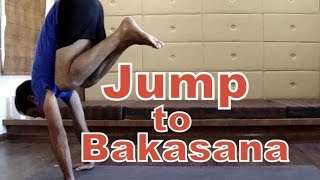 JumpFloat to Bakasana B  Arm Balance in Ashtanga Yoga  2 Minutes Yoga Health [upl. by Aniar]