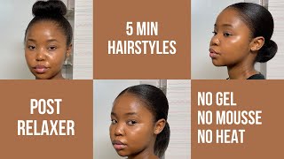 7 EASY RELAXED HAIRSTYLES  Buhle Mayatula [upl. by Lanctot]