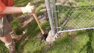 How to Fix Leaning Fence Posts [upl. by Worthington]