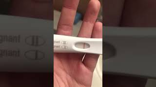 POSITIVE FIRST RESPONSE PREGNANCY TEST10 DAYS DPO [upl. by Gosney]