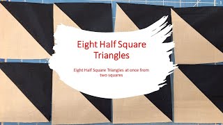 Eight Half Square Triangles from Two Squares [upl. by Schramke]