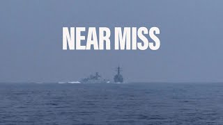 Chinese warship cuts off US vessel in highseas incident [upl. by Eirehs773]