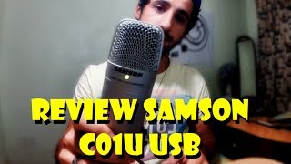 Teste Microfone Samson C01U Condensador USB [upl. by Dressler]