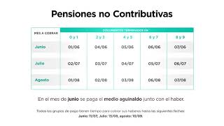 Pensiones no Contributivas junio  agosto 2018 [upl. by Etnohs732]