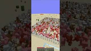 War of the Llamas Spit Happens minecraft shotrs [upl. by Anerok721]