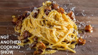 PERFECT SPAGHETTI CARBONARAthe easy way [upl. by Ahsayn251]