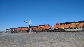 EB BNSF Local Freight Train At Hodge Ca bigbossrailfanner [upl. by Fifine]