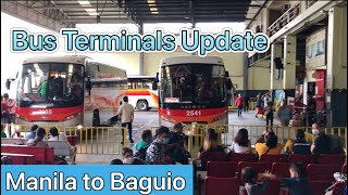 Bus Terminals Cubao Manila to Baguio  Victory liner amp Genesis Update [upl. by Notsgnal]