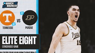 Purdue vs Tennessee  Elite Eight NCAA tournament extended highlights [upl. by Anafetse108]