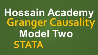 Granger Causality Test Model Two STATA [upl. by Naillimixam]