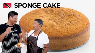 Traditional Sponge Cake Recipe for Christmas by Chef Shaun 🇹🇹 Foodie Nation [upl. by Annie]