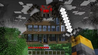 SCARY SPIDER APPEAR IN MY HOUSE IN MINECRAFT  Minecraft Mods [upl. by Iggam]