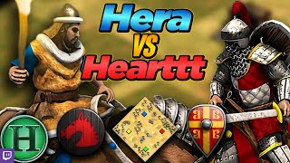 Huns vs Byzantines  1v1 Arabia  vs Hearttt  AoE2 [upl. by Melodee]