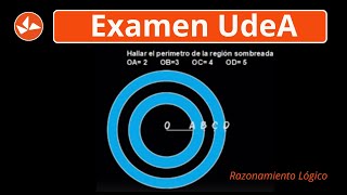 Examen UdeA  2024 Hallar el perímetro de la región sombreada [upl. by Saxon340]