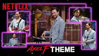 Joseph GordonLevitt’s Beverly Hills Cop Theme Remix  Beverly Hills Cop Axel F  Netflix [upl. by Atiram]