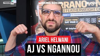 Ariel Helwani BREAKS DOWN Anthony Joshua vs Francis Ngannou Ryan Garcia Behaviour amp Canelo News [upl. by Nayab410]