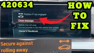 BMW Gearbox Warning 420634 Position Sensor Parking Lock  How To Fix [upl. by Dygert]