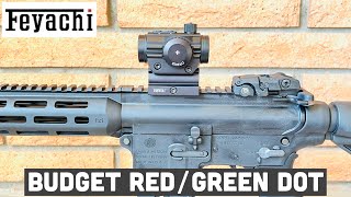 Feyachi RDS36 Budget Red amp Green Dot Rifle Sight [upl. by Atiuqel701]