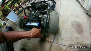 How remove replace electric mobility chair battery [upl. by Olrak]