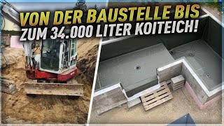 2 SICHTSCHEIBEN und ein großer BÜRSTENFILTER Ein 34000 Liter Koiteich mit LForm [upl. by Ollayos]