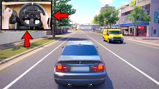 Forza Horizon 3 Drifting BMW M3 E46 Logitech g920 Steering Wheel  Shifter No HUD Gameplay [upl. by Reivazx]