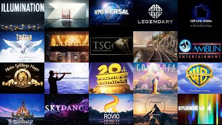 25 of the Best Movie Studio Logo Intros20thUniversalSonyWarner BrosDisney [upl. by Casaleggio]