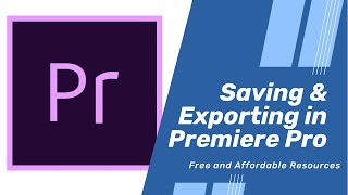 🎬 Tutorial How to Save and Export Video Projects in Premiere Pro [upl. by Abshier559]